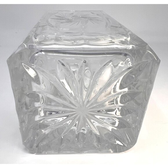 Vintage Hand-Cut Lead Crystal Decanter With Stopper Eleanor Pattern American Cut - Picture 4 of 8